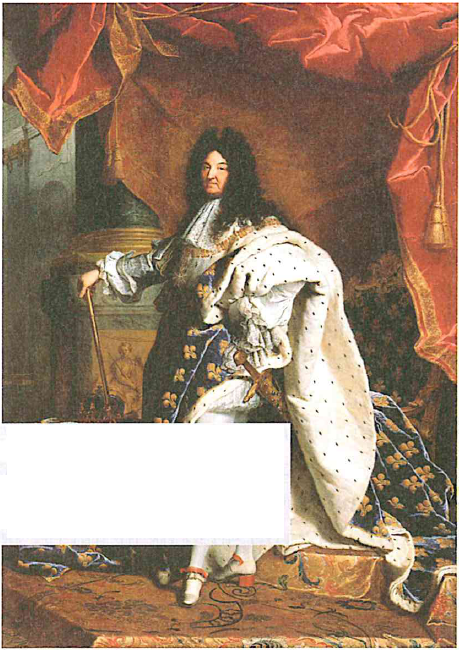 (בספר תמונה של לואי ה-14. צייר: היאסנט רינו, 1701 - היעזר במנחה)